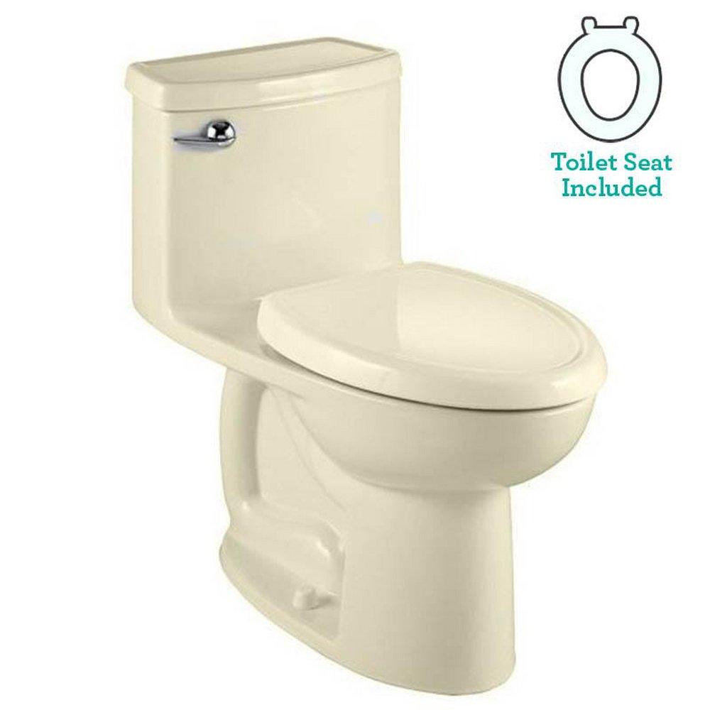 American Standard Bone 1.28 gpf Elongated One Piece Toilet with Left-Hand Trip Lever 