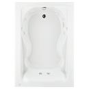 American Standard White 60 x 42 in. Whirlpool Drop-In Bathtub with Reversible Drain 
