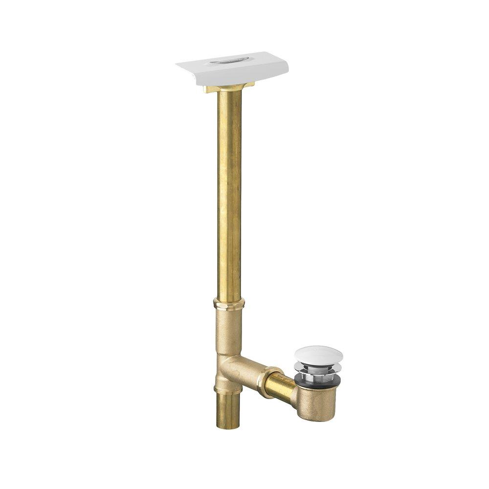 American Standard Arctic White Brass Lift & Turn Drain 
