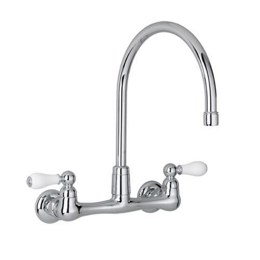 American Standard Polished Chrome Two Handle Kitchen Faucet 