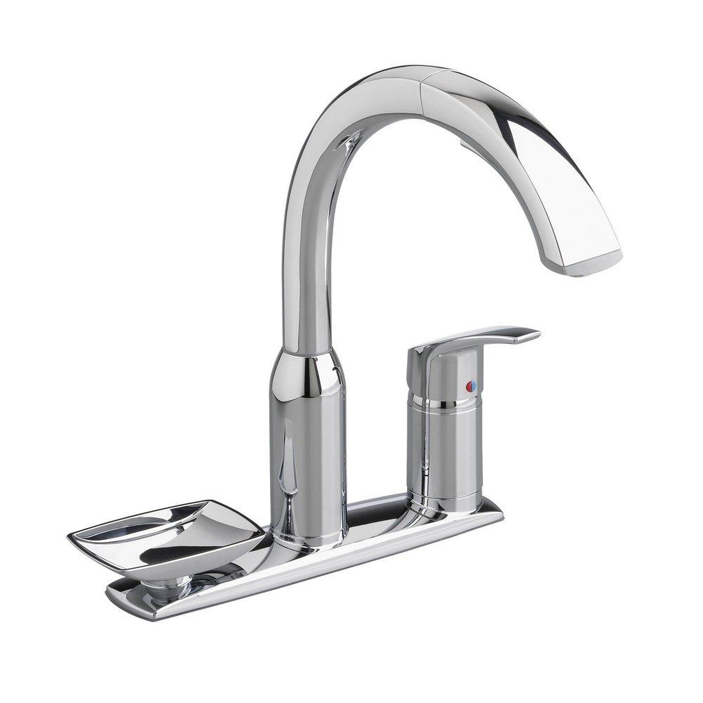 American Standard Polished Chrome Single Handle Pull Out Kitchen Faucet 