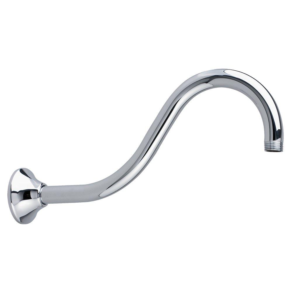 American Standard Polished Chrome 12 in. Wall Mount Crook Shower Arm 