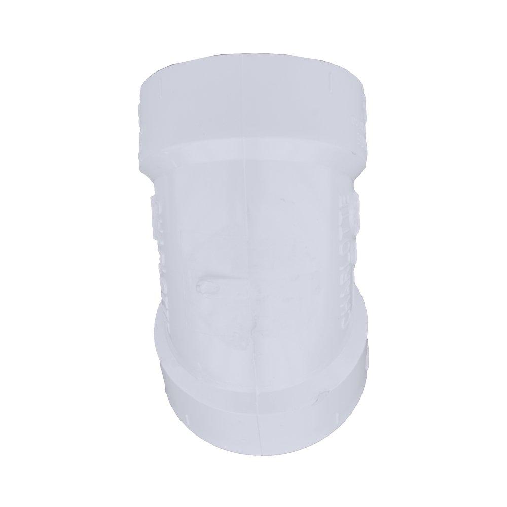 White PVC DWV 60&deg; Elbow 