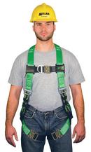 Harness with Back D-Ring Quick Connect Chest and Leg Strap Buckles 2XL