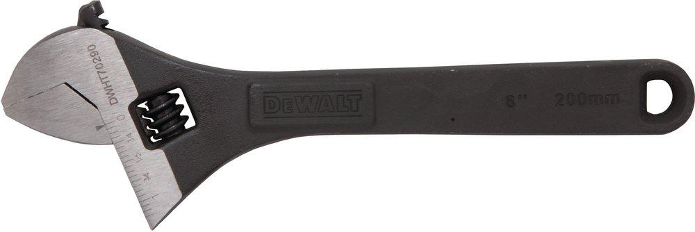 DEWALT Black ToughCoat 8 in Adjustable Wrench 