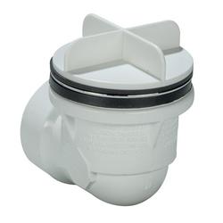 Plastic Toe-Tap Drain in Polished Chrome