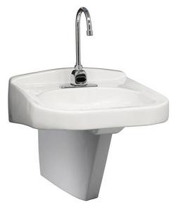 22-7/8 x 20-1/4 in. Pedestal Sink Base in White