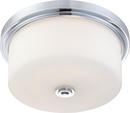 60W 3-Light Flushmount Ceiling Fixture in Polished Chrome