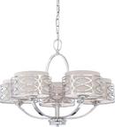 NUVO Polished Nickel 60W 5-Light Medium E-26 Incandescent Chandelier 