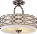 NUVO Hazel Bronze 60W 3-Light Medium E-26 Incandescent Semi-Flush Ceiling Light with Frosted Glass 