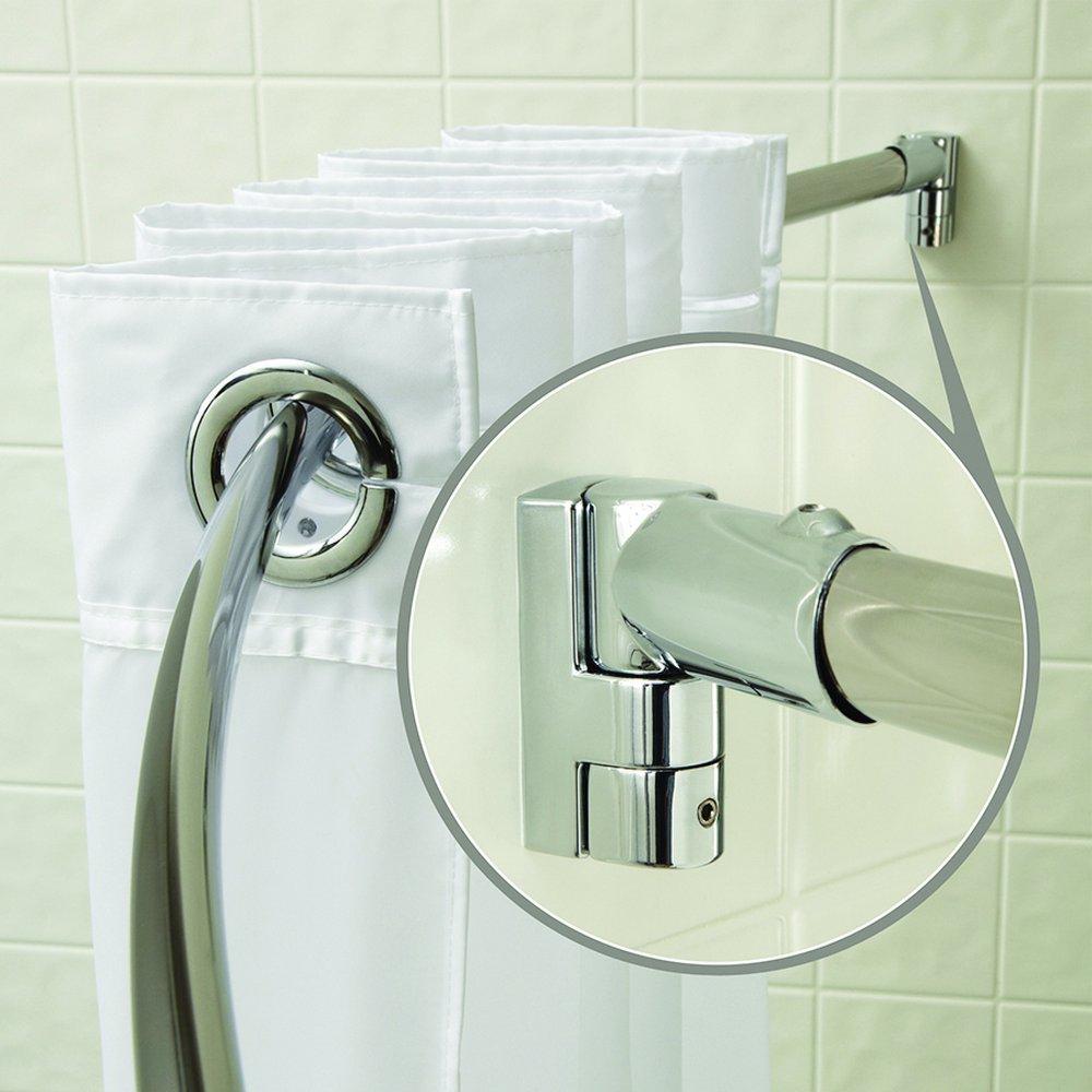 Wingits&reg; Polished Stainless Steel 60 in. Shower Rod 