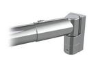 60 in. Stainless Steel Shower Rod in Satin Nickel