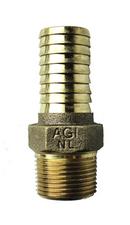 1 x 3/4 in. Barbed x MIPS Hex and Reducing Cast Bronze Adapter