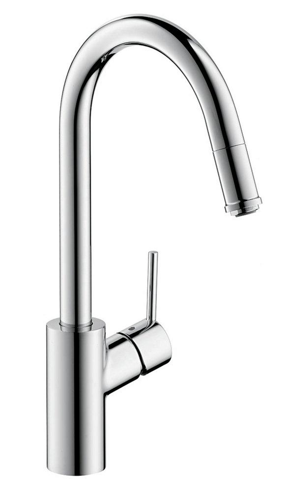 Hansgrohe Polished Chrome Single Handle Pull Down Kitchen Faucet 