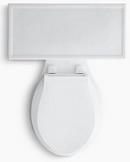 1.28 gpf Round Two Piece Toilet in White 