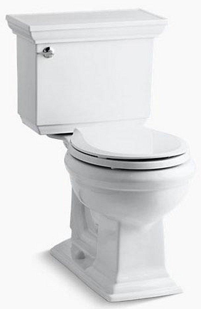 1.28 gpf Round Two Piece Toilet in White 