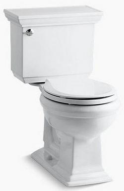 1.28 gpf Round Two Piece Toilet in White