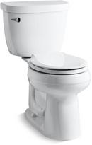 KOHLER White 1.28 gpf Round Floor Mount Two Piece Toilet 