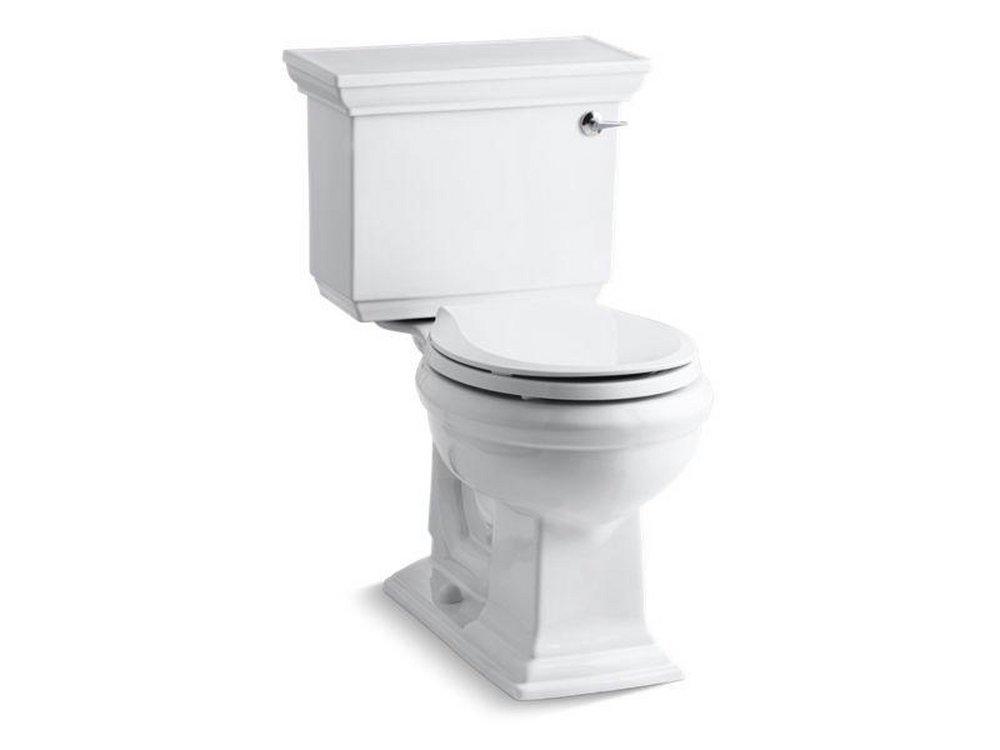 1.28 gpf Round Two Piece Toilet in White 