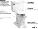 KOHLER White 1.28 gpf Round Toilet Bowl 