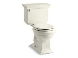 1.28 gpf Round Two Piece Toilet in Biscuit