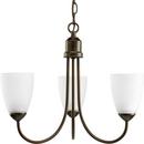 Progress Lighting Antique Bronze 3 Light 100W Chandelier 