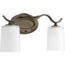 Progress Lighting Antique Bronze 6-7/8 in. 100W 2-Light Medium Bracket 