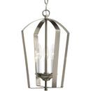 Progress Lighting Brushed Nickel 60W 3-Light Candelabra E-12 Base Foyer Lighting 