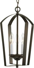 Progress Lighting Antique Bronze 60W 3-Light Candelabra E-12 Base Foyer Lighting 