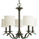 Progress Lighting Antique Bronze 60W 5-Light Candelabra Chandelier 
