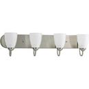 Progress Lighting Brushed Nickel 30 in. 100W 4-Light Bath Light 