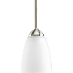 100W 1-Light Medium E-26 Incandescent Pendant in Brushed Nickel