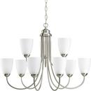 Progress Lighting Brushed Nickel 20-1/2 in. 100W 9-Light Medium E-26 Chandelier 