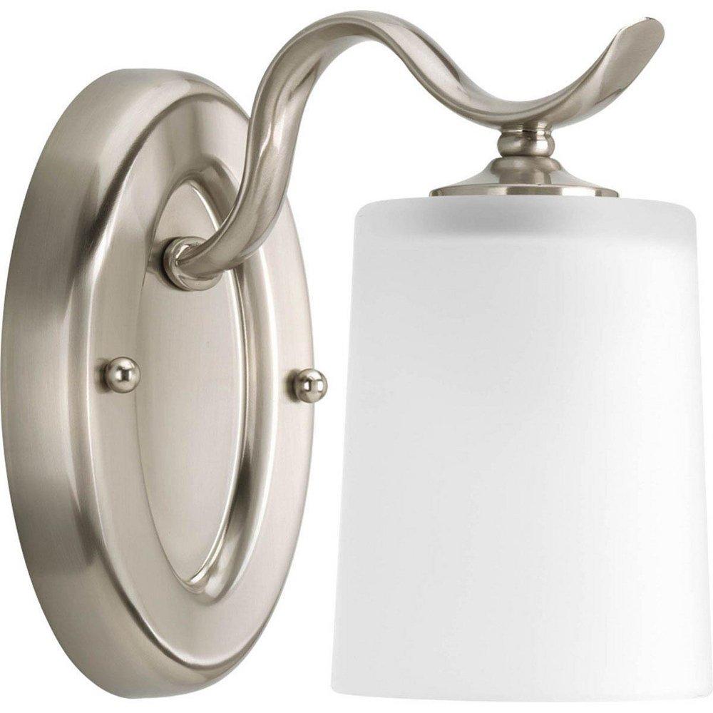 Progress Lighting Brushed Nickel 100W 1-Light Bath Fixture 