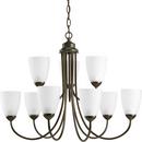 Progress Lighting Antique Bronze 20-1/2 in. 100W 9-Light Medium E-26 Chandelier 
