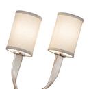 Corbett Lighting Silver Leaf 60 W 2-Light Right Candelabra Sconce 