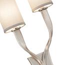 Corbett Lighting Silver Leaf 60 W 2-Light Right Candelabra Sconce 