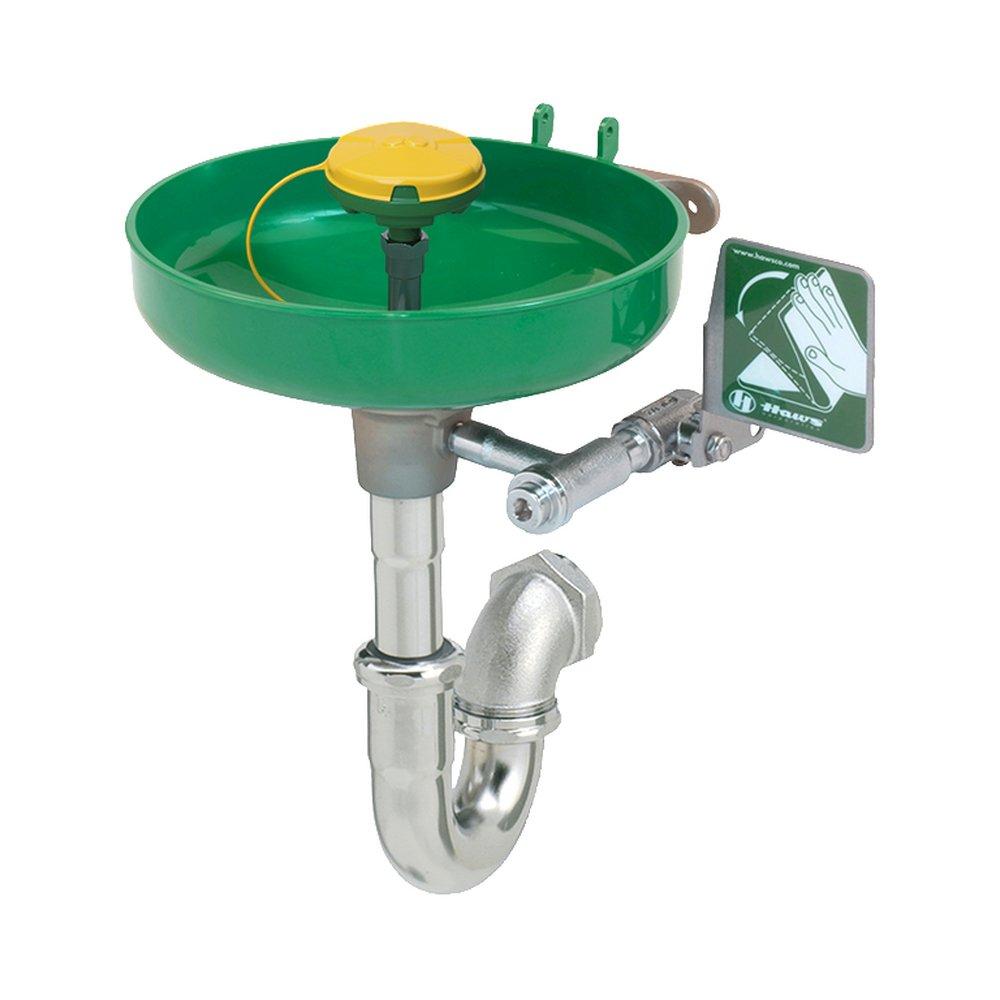 Haws&reg; Green Wall Mount Brass and ABS Eye or Face Wash 