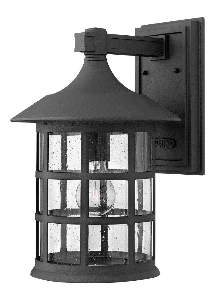 Hinkley Black 15-3/10 in. 100W 1-Light Outdoor Wall Lantern 