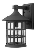 Hinkley Black 15-3/10 in. 100W 1-Light Outdoor Wall Lantern 