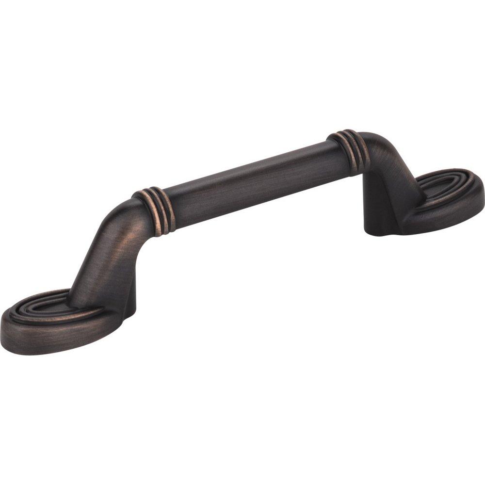 Hardware Resources Brushed Oil Rubbed Bronze 5-1/2 in. 3-Hole Zinc Spiral Cabinet Pull with 2-Screw 
