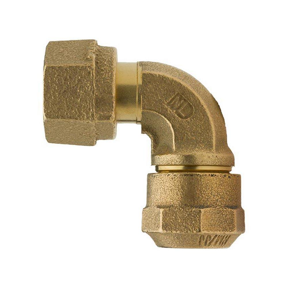 Mueller Company Pack Joint x Female Threaded and Swivel Nut Brass 1/8 Bend Coupling 