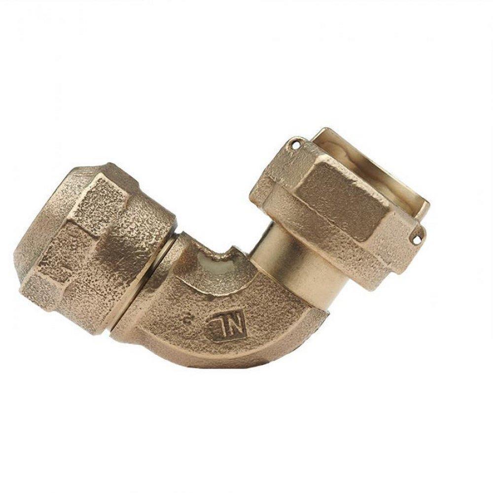 Mueller Company Meter Swivel Nut x Compression Brass Reducing Coupling 