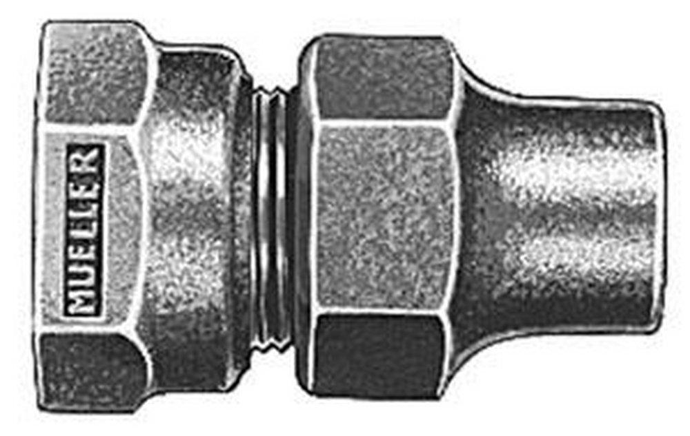 Mueller Company FIPT x Copper Flared Nut Brass Coupling 