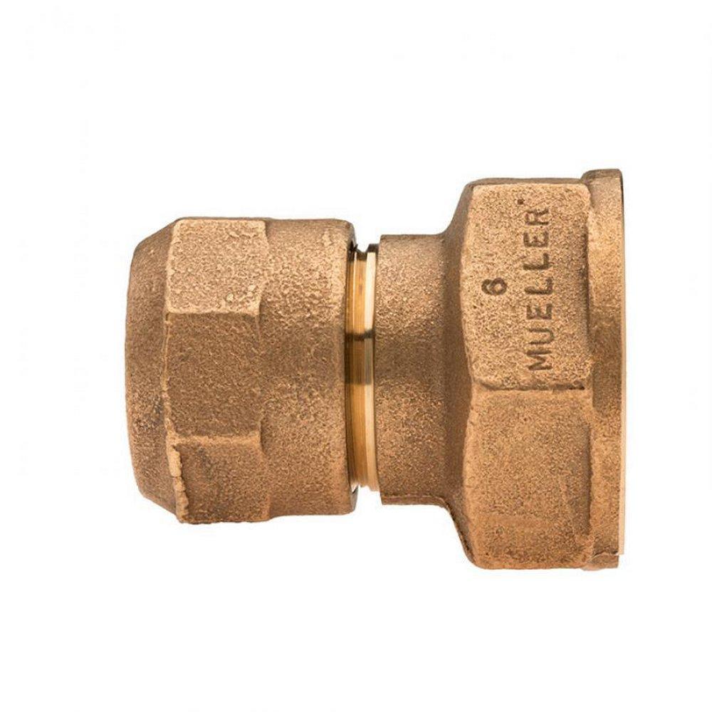 Mueller Company Compression x IPS Brass Straight Coupling 