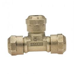 1 in. CTS Compression x MIPT Water Service Brass Tee
