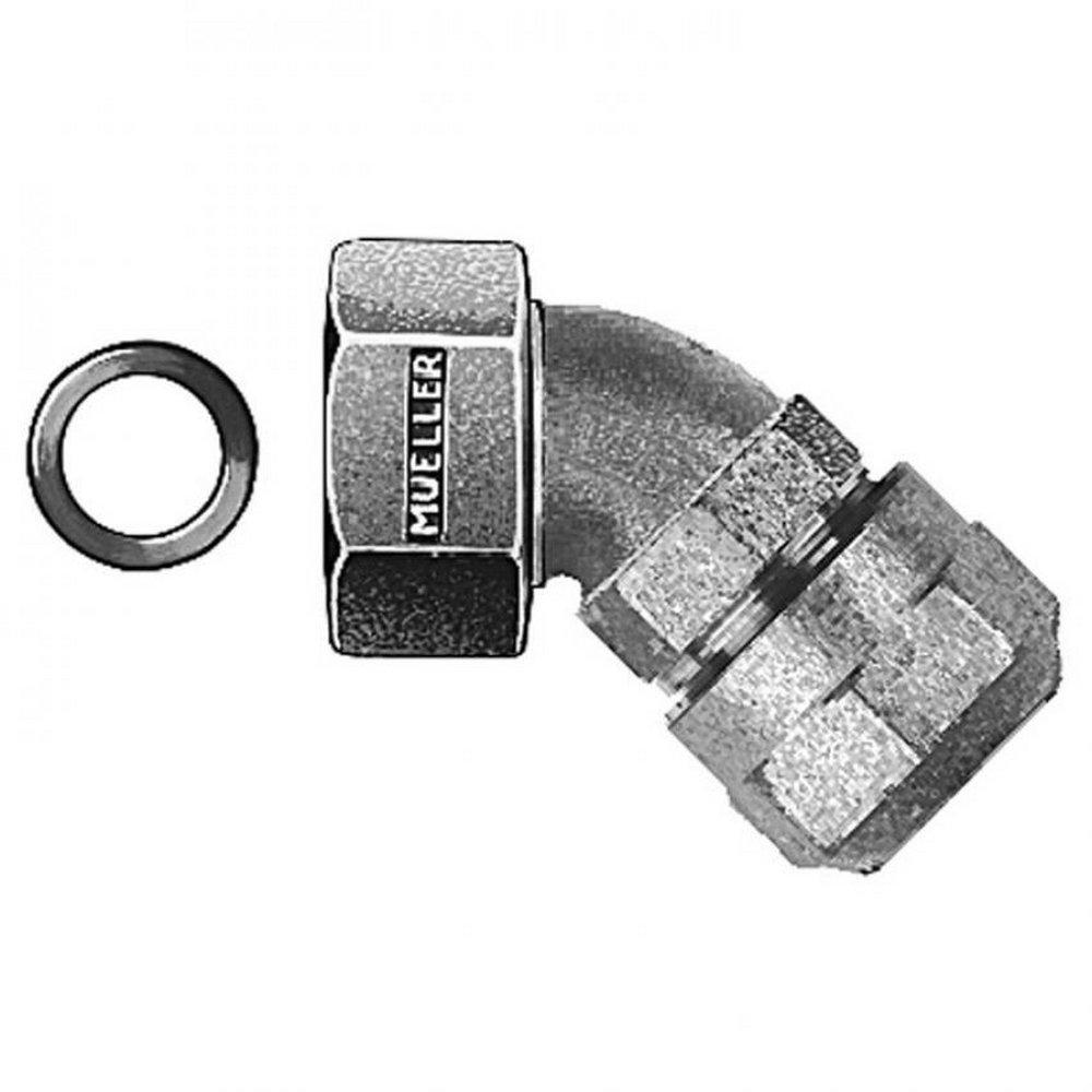 Mueller Company Compression x Swivel Nut Brass Straight Coupling 