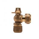 5/8 x 3/4 x 1 in. Compression Cast Brass Alloy Angle Meter Valve