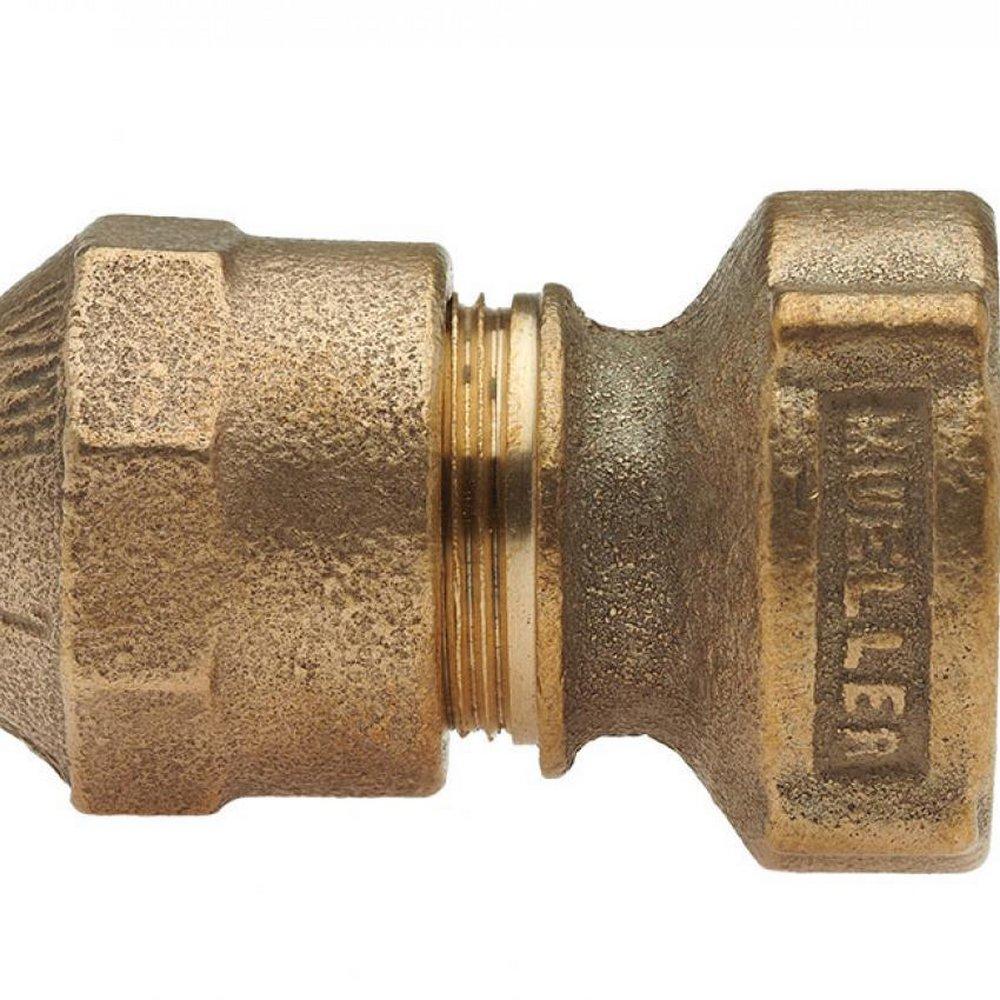 Mueller Company Meter Brass Straight Coupling 