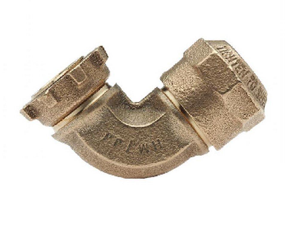 Mueller Company Lock Nut x Pack Joint Brass Straight Coupling 